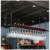 Ceiling Stylish Simplicity Wine Bottle Rack Stylish Simplicity Industrial Metal Retro Stylish Simplicity Down Home Glass Goblet Rack Kitchen Cutl