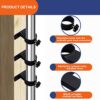 VANROUG Patio Umbrella Holder Outdoor Clamp Mount Bracket for Deck Railing Fences,Balcony or Courtyard(3 PCS Black)