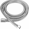 BARGAIN FACTORY Shower Hose 2m/78.74" Long Stainless Steel Universal Replacement Flexible Hose Shower Anti-Kink Pipe, Chrome Effect Long Shower H