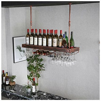 Ceiling Stylish Simplicity Down Wine Glass Holder Stylish Simplicity Industrial Retro Metal Wrought Iron Home Stylish Simplicity Glass Wine Glass