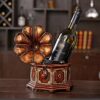 DLOETT Vintage Creative Grape Wine Rack, Decoration Restaurant Rotisserie, Nostalgic Personality Wine Bottle Rack