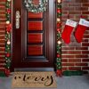 15.74"*23.14"Merry Christmas Door Mat Christmas Decorations Indoor Welcome Carpet Floor Door Mat Seasonal Winter Christmas Rug Christmas Mat Outd