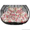 Wan-b 2 Seater Egg Chair Swing Cushion Outdoor, Hanging Hammock Chair Cushion Replacement, Washable Thick Large Wicker Swing Chair, Waterproof, G