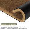 Barnyard Designs ‘Welcome to our Home’ Doormat, Indoor/Outdoor Non-Slip Rug, Front Door Welcome Mat for Outside Porch Entrance, Home Entryway Far