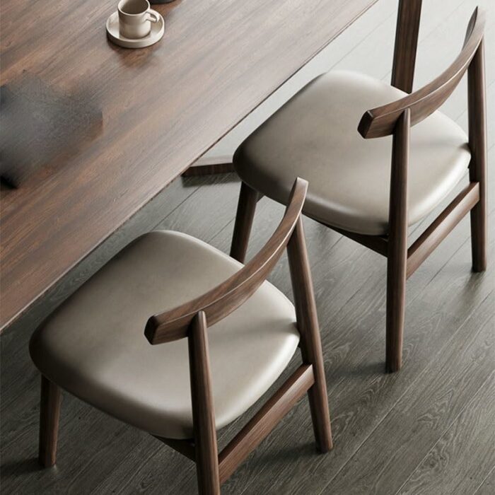 LXXSH Wood Dining Chairs Hotel Lounge Dining Stool Living Room Kitchen Home Furniture