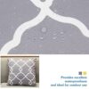 ARVOV Outdoor Waterproof Cushion Cover, Waterproof Cushion Case, Throw Pillow Covers Waterproof for Outdoor Patio Garden Blench Tent Living Room