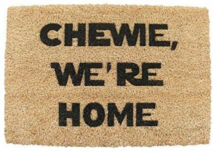 STAR WARS INSPIRED CHEWIE WERE HOME WELCOME DOOR MAT 60x40 cm COIR DOORMAT INDOOR FLOOR WINTER ENTRANCE RUG NOVELTY PRESENT HOUSE WARMING GIFT