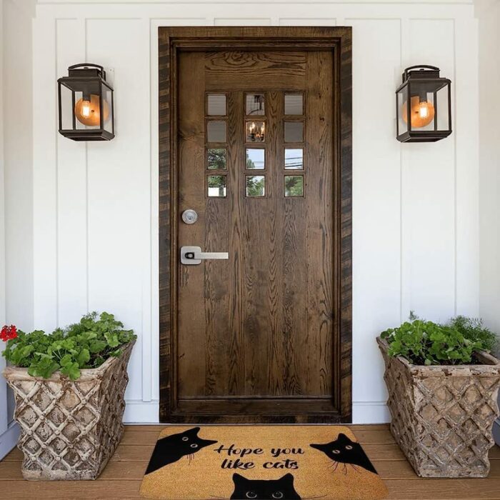 The German Shepherd Door Mat, We Know You are Here Spring Door Mats, Funny German Shepherd Doormat, Welcome German Shepherd Mats Home Kitchen Doo