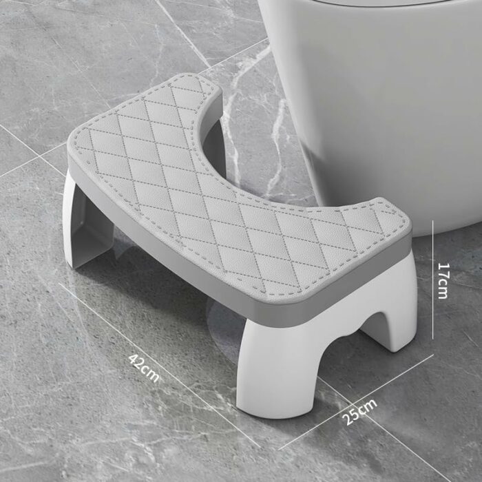 Toilet Potty Stool for Bathroom,7" Heavy Duty Plastic Portable Poop Foot Stool for Adults Everyone Footstool Squatting