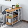 XWOZYDR Kitchen Furniture Multi-layer Partition Multifunctional Storage cart With Wheeled Kitchen Trolley (Color : B, Size : 84cm*64cm)