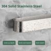 Towel Rail Self Adhesive 37CM, JiGiU Stainless Steel Bathroom Towel Bar Wall Mounted Towel Rack Storage Organizer ,Hand Towel Holder for Bathroom