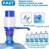 Xelparucoutdoor Drinking Water Hand Press Pump for Bottled Water Dispenser 5-6 Gal Home Office,Pitcher Water Filters 1
