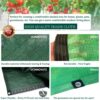 VVFLED 70% Green Shade Cloth 2 x 4 m Sunblock Mesh Fabric Garden Sunshade Cloth, Durable UV Resistant Plant Cover, Green Shade Net with Grommets