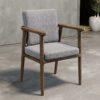 WALNUT Wooden Dining Chair Table Kitchen Designer Arm Chair Living Room Balcony Office Household Items