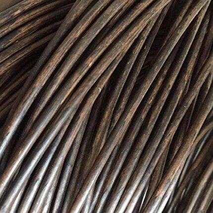 Synthetic Brown Woven Round Rattan, PE Plastic Round Rattan, Woven Repair Rattan Chair, Woven Wicker Suitable for Weaving Repair Chair, Table, St
