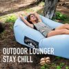 Chiniyoyo Inflatable Sofa, Inflatable Lounger Air Sofa Portable,Waterproof Anti-Air Leaking Design, Ideal Couch for Backyard Lakeside Beach Trave