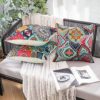 Velvhom Outdoor Waterproof Cushion Covers 50 x 50cm Modern Ethnic Pillowcase Mandala Floral 4 Pack Throw Pillow Cover Abstract Art Hippy Cushion