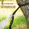 Anyoo Cotton Hammock with Mosquito Net & Tree Straps Kits, Breathable Mesh Hammock for Outdoor Garden Yard Camping Hiking Backpacking