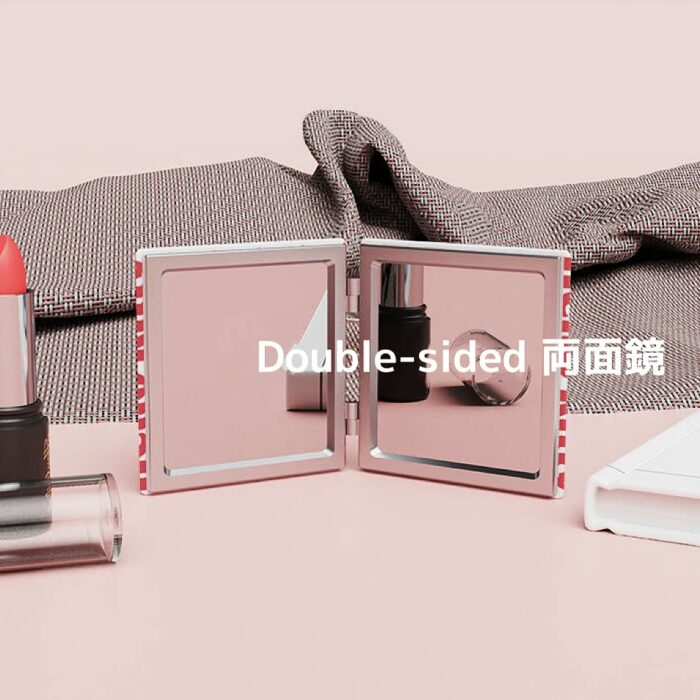 KOZUKI Kitty Compact Mirror Kitty Mirror Pink Compact Mirror Pink Magnifier Mirror Carry Out Mirror Make up Mirror (Pink)