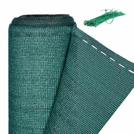 Relaxdays Fence Netting, Privacy Shield for Fences & Railing, HDPE Net, UV-Resistant, Weatherproof, 1.5 x 6 m, Green