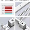 Towel Rack Holder Bathroom,Single Layer Wall Mount 90 Folding Towel Rail with Hooks,Storage Shelf with 3 Towel Bar 80Cm