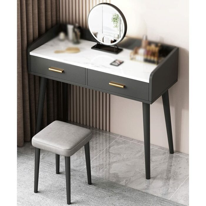 ZGJHFF Dressing Table Small Household Dressing Table Vanity Home Vanity Table LED