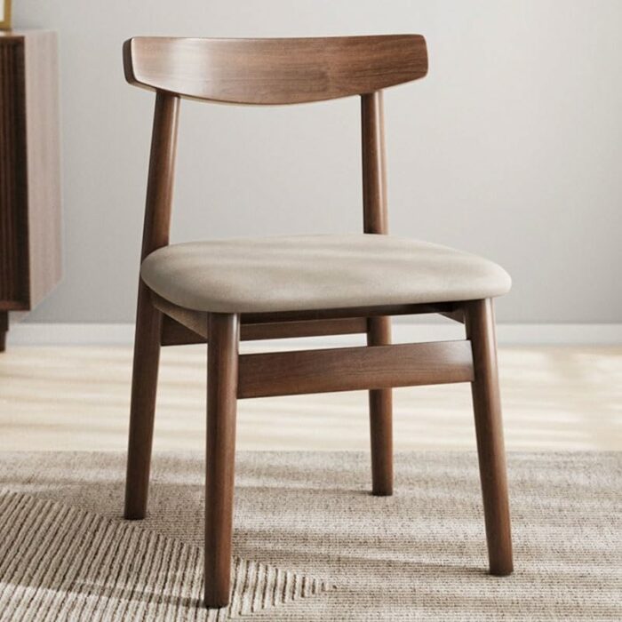 LXXSH Wood Dining Chairs Hotel Lounge Dining Stool Living Room Kitchen Home Furniture