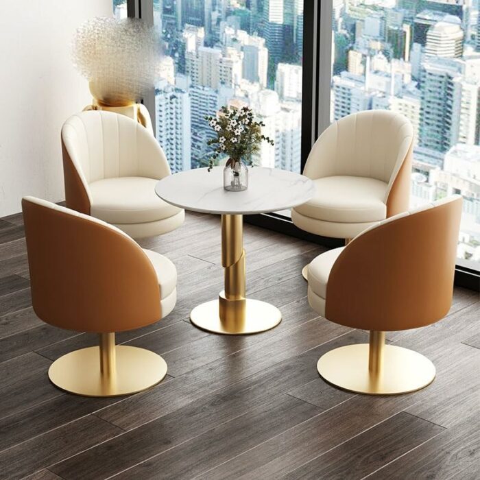 maozi Dinning Chair Table Back Arm Lounge Dining Chair Bedroom Kitchen Relax Interior Decoration