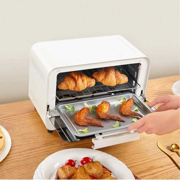 KKYKP 10L Mini 220V Home Oven Baking Tool For Cake Chicken Wings Smart Temperature Control (Color : Pink, Size : 23 * 31cm)