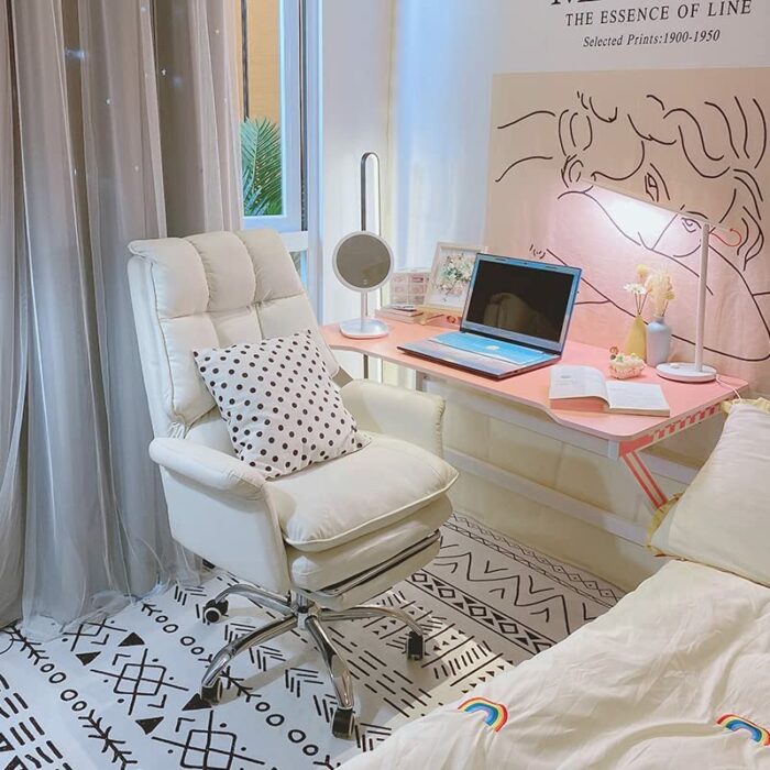EYHLKM PU Leather Office Chair Gaming Chair Computer Swivel Gamer Live Chair Home Bedroom Sofa Armchairs Furniture