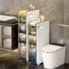 Bathroom Storage Cabinet Slim Toilet Paper Storage Cabinet Bathroom Floor Cabinet Freestanding Multipurpose Storage Cabinet With Drawer Freestand