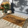 Barnyard Designs ‘Welcome to our Home’ Doormat, Indoor/Outdoor Non-Slip Rug, Front Door Welcome Mat for Outside Porch Entrance, Home Entryway Far