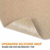 BLS Non-Slip Cushion Underlay Couch Underlay Pad, Keep Your Cushions Stay in The Place for Sofa Upgraded Double Sided Anti-Slip Silicone + Felt i