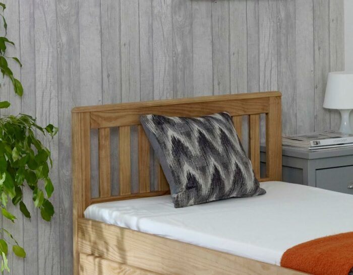 Happy Beds Mission Wooden Solid Waxed Pine Storage Bed Drawers Furniture Frame 3' Single 90 x 190 cm