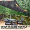 ZOIEpeng Triangular Garden Sun Shade Waterproof Garden Shelter Outdoor Parasol 3.6 x 3.6 x 5 m (Grey)