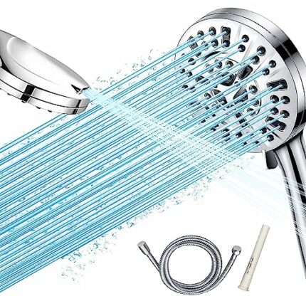 GH1200 Handheld Filter Shower Head High Pressure with10 Modes Quick Installation, Leak- Proof and Clog Resistant Powerful High Pressure Shower He