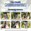 Anyoo Hammock Straps,Durable Tree Swing Straps 300cm Long,Hanging Kit with Strudy Steel Carabiners,Easy and Fast,for Garden Backyard Park Camping