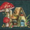 wash+dry Tiny World Door Mat, 50 x 75 cm, Washable for Indoor and Outdoor Use