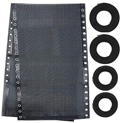 Zero Gravity Chair Replacement Fabric with Bungee Cord Kit, 21 Inch Wide Repair Cloth with Replacement Cord for Oversized XL Anti Gravity Chairs
