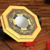 Zunate Bagua feng shui Chinese good luck charm, Bagua mirror feng shui, Convex Concave Bagua Mirror for Home Shop Business Decoration(13.5cm diam