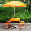 Wgwioo Outdoor Folding Table And Chairs Set Siamese with 4 Seats, Garden Furniture Sets, Aluminum Alloy Portable Camping Chairs for Picnic
