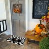 VOKFLYA Halloween 3D Illusion Clown Door Mat Halloween Rug 29 X 17 Non-Slip Scary Doormat for Front Door Indoor Outdoor Welcome Mats for Entrance
