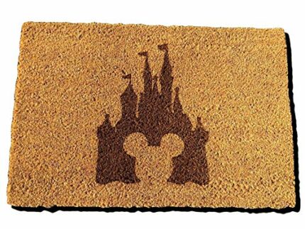 FastCraft DISNEY CASTLE INSPIRED MICKEY MOUSE WELCOME DOOR MAT 60x40 cm COIR DOORMAT OUTDOOR INDOOR ENTRANCE RUG PRESENT HOUSE WARMING GIFT