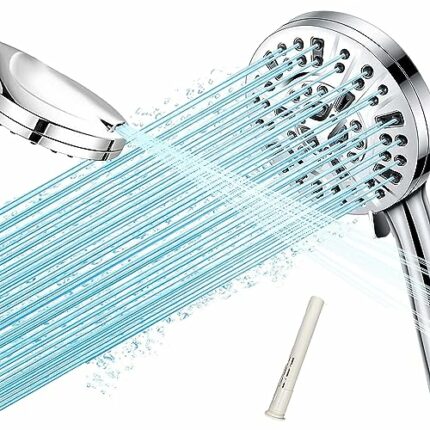 GH1200 Handheld Filter Shower Head High Pressure with10 Modes Quick Installation, Leak- Proof and Clog Resistant Powerful High Pressure Shower He
