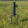 WANAONE Umbrella Base Home Garden For Park Patio Solid Adjustable Beach Portable Pole Holder Heavy Duty Easy Setup Outdoor Ground Insert Iron Par