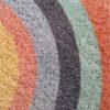 Welcome Door Mat Half Round Area Rug Cute Sun Printing Door Mat Outdoor Non Slip Absorbent Floor Mat Entrance Doormat for Patio,Home,Classrom,17.