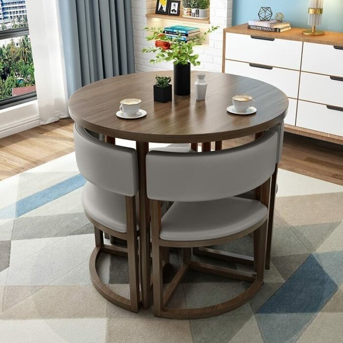 Negotiation Reception Tables and Chairs Home Office Meeting Room Round Dining Table and Chair Set 80cm Small Round Picnic Tables Garden Furniture