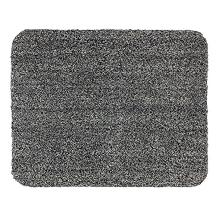 ASTRA Washable Cotton Doormat - Absorbent Entra Doormat - Non-Slip Mat - (60 x 75 cm - Anthracite)