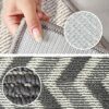 xunfu Front Door Mat Indoor, Super Absorbent Floor Mat Indoor, Kitchen Rugs Non Slip Washable, Dirt Trapper Doormat Outside, Grey 60x90cm