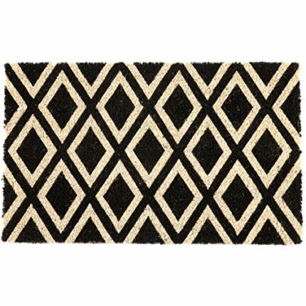 Entryways Coir with PVC Backing Rhombi Non-Slip Doormat 40 x 60 x 1.4 cm